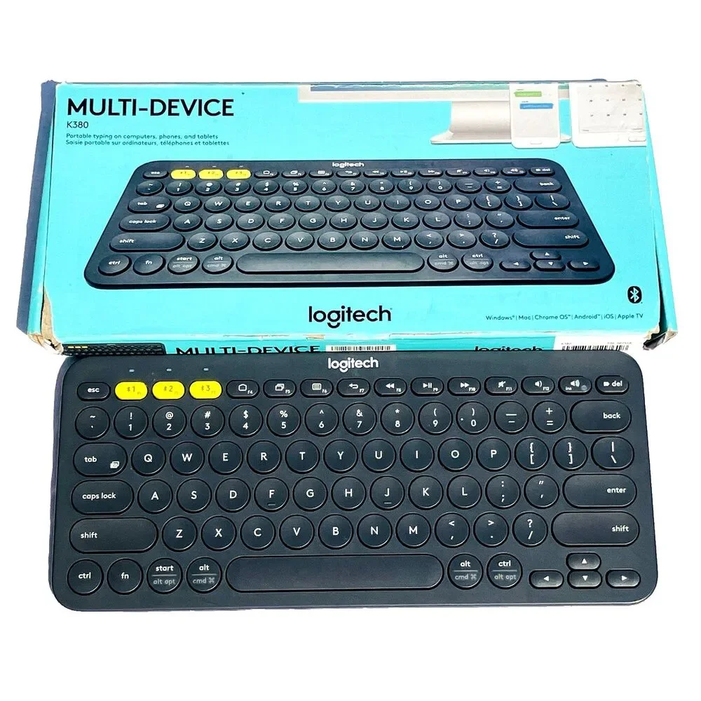 Logitech Bluetooth Keyboard K380 Multi-Device Wireless Easy Switch QWERTY